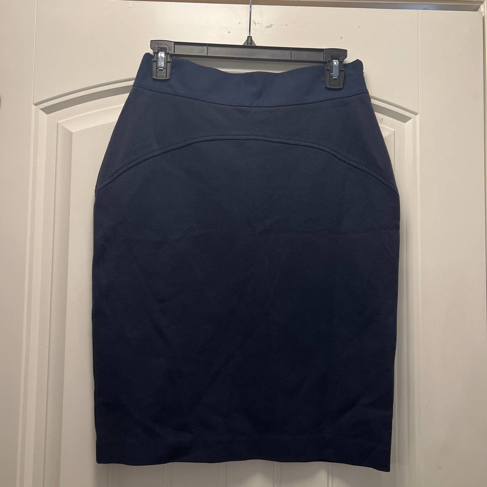 Diane Von Furstenberg Women's Business‎ Pencil Mini Skirt Blue Size 10